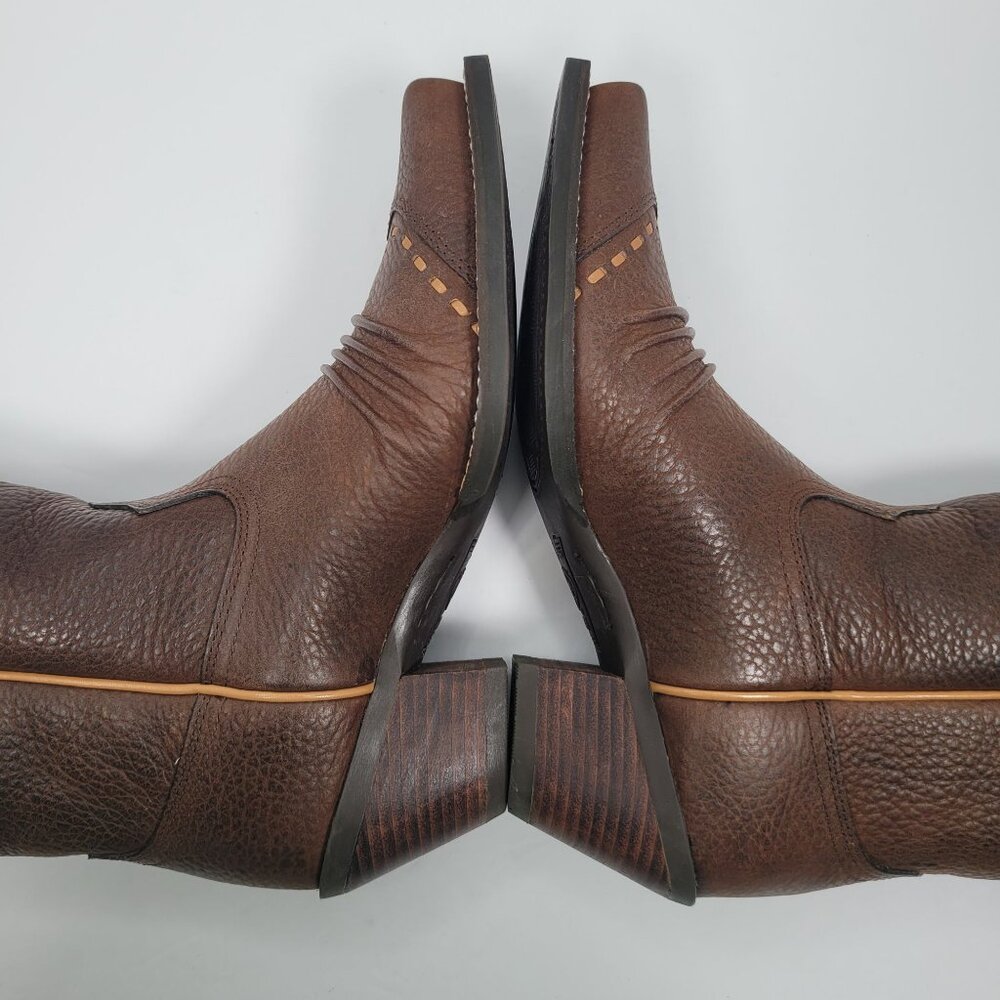 Ariat Rowdy Dixie Women’s Brown Oiled Leather Cowgirl Boots US Size 6B - Picture 7 of 12